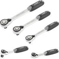 TECPO Umschaltknarren-Satz 22-tlg. mit abgewinkelten Adaptern und Koffer, Profi-Set