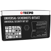 TECPO Universal-Sicherheits-Bitsatz 1/4" Bitsortiment 208-tlg.