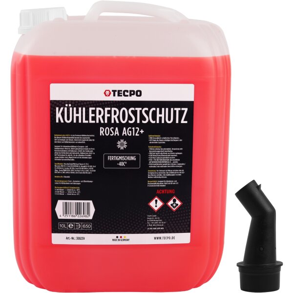 TECPO Kühlerfrostschutz G12+ -40°C, 10L