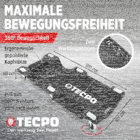 2x TECPO KFZ Werkstattrollbrett Rollliege 360° drehbar Montageliege Werkstattliege mit 300kg Tragkraft und Kopfstütze