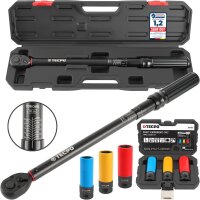 TECPO Drehmomentschlüssel 1/2", 20-200 Nm +...