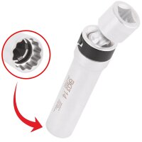 TECPO Drehmomentschlüssel 3/8" + Gelenk-Einsatz
