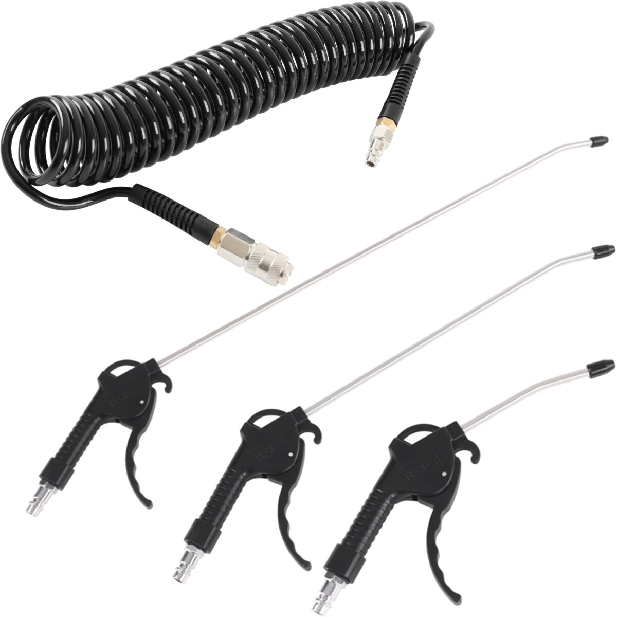 3-teiliges Druckluft-Set – Reifenfüller, Ausblas Produktbild-Vorschau 4