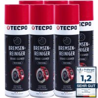 6x TECPO Bremsenreiniger Universal Reiniger, 500 ml