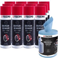 12x TECPO Bremsenreiniger Universal Reiniger, 500 ml +...