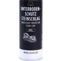 3x TECPO Unterbodenschutz überlackierbar schwarz, 500 ml