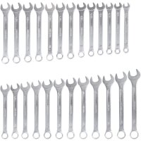 2x TECPO Maulringschlüssel-Satz, 6-32mm, 25-tlg.
