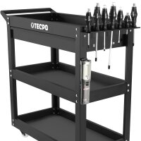 TECPO Werkstattwagen Transportwagen mit Schublade und Rollsitz Werkstatthocker