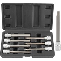 TECPO Steckschlüssel Satz 7-teilig Innensechskant 3/8 Zoll, SW 3-10 mm