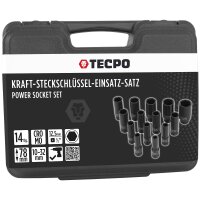 TECPO Kraft Steckschlüssel Satz 1/2" SW 10-32 mm