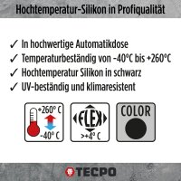 Hochtemperatur Silikon Dichtung HSD 30 schwarz, 200 ml