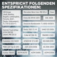 TECPO Kühlsystem Abdrückgerät + TECPO Kühlerfrostschutz Rot, 5 Liter