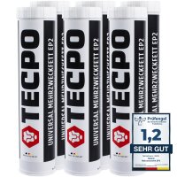 6x TECPO Universal Mehrzweckfett EP2, 400g