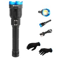 TECPO Taschenlampe 8000 lumen + Mechaniker Handsch