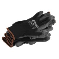 TECPO Feinstrick Mechaniker-Handschuhe, Größe XL, 10x 12 Paar