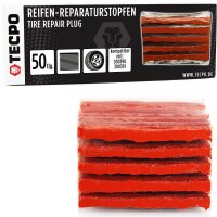 50x TECPO Reifen Flicken Reparaturstopfen Vulkanisierstreifen