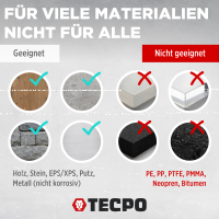 TECPO Universal Montagekleber Ultra FIX Power Baukleber 480g Weiß