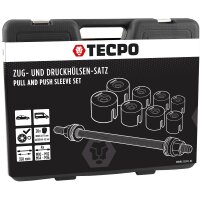 TECPO Zughülsen und Druckhülsen Satz Silentlager Radlager Abzieher Werkzeug Set