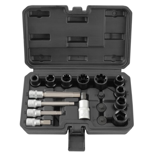 TECPO Bremssattel Steckschlüssel Werkzeug Satz 17-tlg.