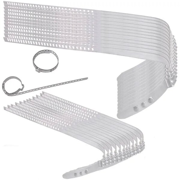 TECPO Achsmanschetten-Schellen 7 mm 12x lang - 12x kurz, 24-teilig