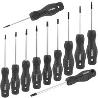 TECPO Schraubendreher Satz T-Profil (für Torx) 11-tlg. magnetisch