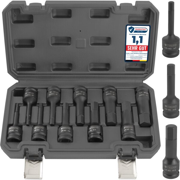 TECPO Kraft-Bit-Einsatz-Satz | H5-H19 | 10-teilig