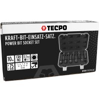 TECPO Kraft-Bit-Einsatz-Satz | H5-H19 | 10-teilig