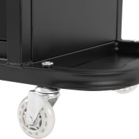 TECPO Werkstatt-Rollsitz 150 kg mobiler Werkstatthocker mit 2 Schubladen