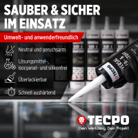 TECPO KLEBE UND DICHTSTOFF UNIVERSAL FLEX SEAL 522 WEIß 1K MS POLYMER 1x 480g