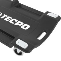 TECPO KFZ Werkstattrollbrett Rollliege 360° drehbar Montageliege Werkstattliege mit 300kg Tragkraft und Kopfstütze