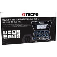 TECPO Stecker-Entriegelungs-Werkzeug-Satz, Auspinwerkzeug, 23-tlg.