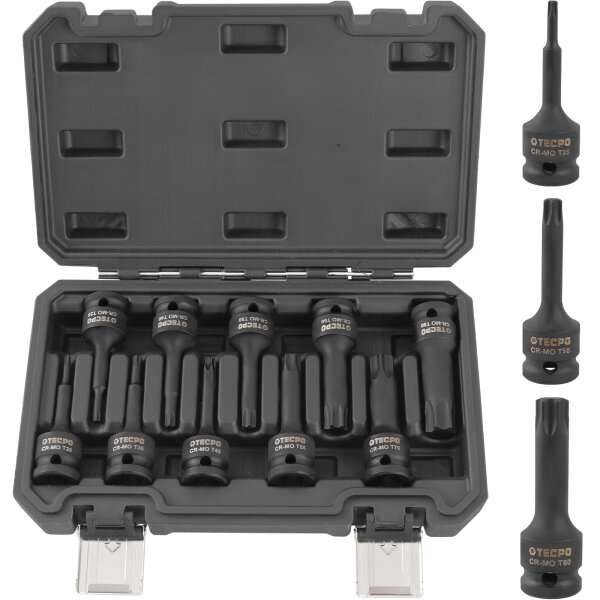 TECPO Kraft-Bit-Einsatz-Satz | T20-T80 | 10-tlg.