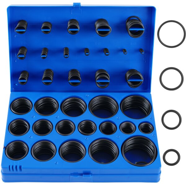 TECPO O-Ring Gummidichtungsringe Sortiment 419-tlg. Gummi Dichtung