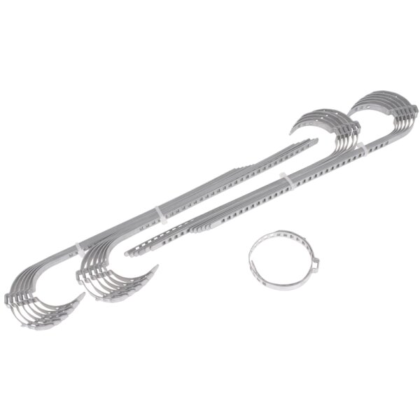 TECPO Achsmanschetten Schellen 60-124 mm, 9 mm Breit (lang), 24 Teilig