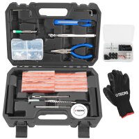 TECPO Reifenreparatur Set 100-teilig Reifen Flickzeug...