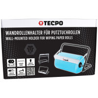 TECPO Putztuchrollen Abroller Wandhalter bis 40cm Putzpapier