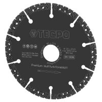 TECPO Diamant-Trennscheibe Beton 125 x 22,23 mm Premium Multifunktionsblatt