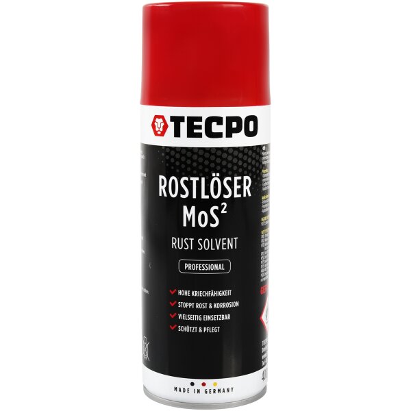 TECPO Rostlöser MoS² Rostschutz Kriechöl Korrosionsschutz Multifunktionsöl 400ml