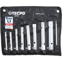 TECPO Rohrsteckschlüssel-Satz, 6x7-20x22 mm, 9-tlg.