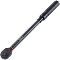 TECPO Drehmomentschlüssel Set 3/8" 5-50 Nm CR-V 72 Zähne Länge 375 mm + Nüsse