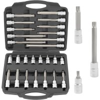 TECPO Steckschlüssel Satz Torx Vielzahn Sechskant