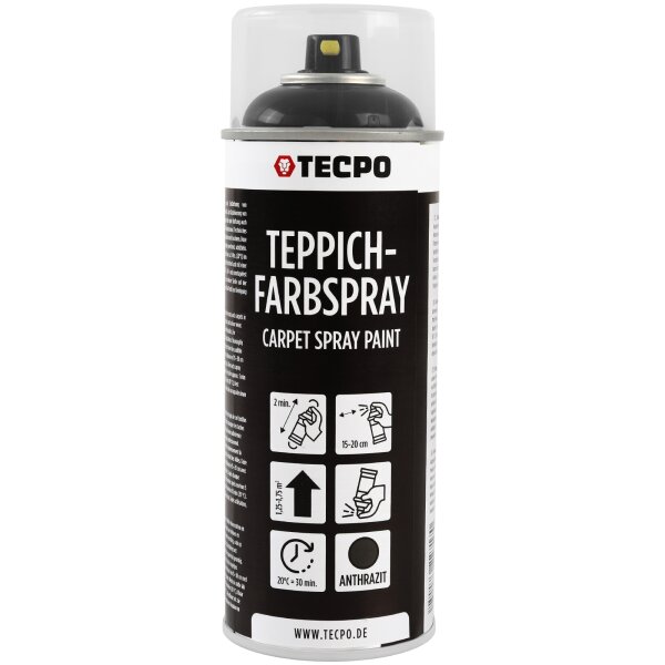 TECPO 1K Farbspray Anthrazit Teppich / Fußmatten, 400 ml