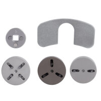 TECPO Druckluft Bremskolbenrücksteller 8-tlg. | rechts/links drehend | Universal Adapter 2-Pin 3-Pin 4-Pin | 3/8" Antrieb