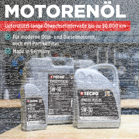 1L TECPO 5W-30 LONGLIFE PLUS MOTORÖL für VW 504.00 507.00 MB 229.31 229.51 BMW LL-04 C30