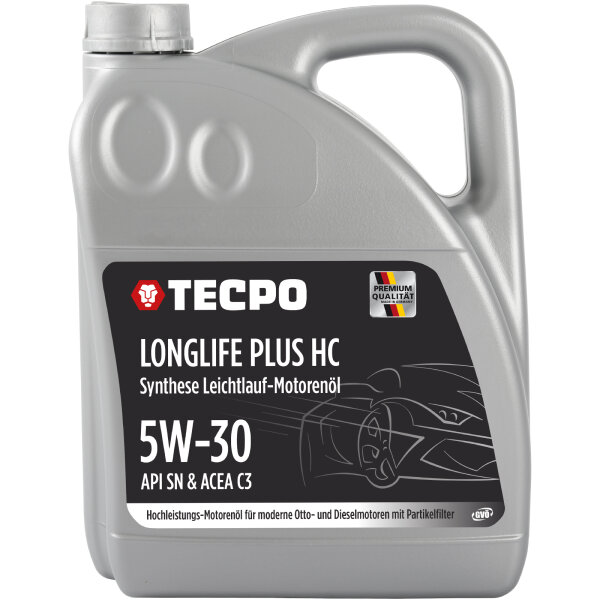 5L TECPO 5W-30 LONGLIFE PLUS MOTORÖL für VW 504.00 507.00 MB 229.31 229.51 BMW LL-04 C30
