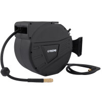 TECPO Automatik-Druckluftschlauch-Aufroller 20+2 m...