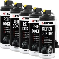 5x TECPO Reifen Doktor Dichtmittel, 400 ml