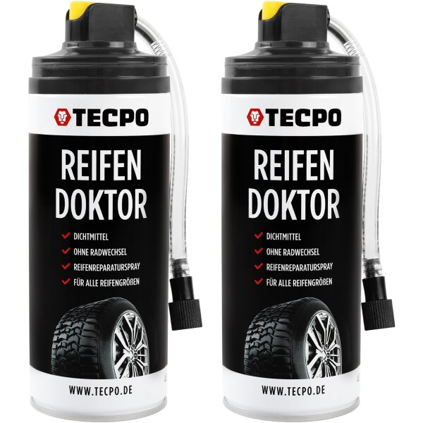2x TECPO Reifen Doktor Dichtmittel, 400 ml