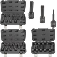 TECPO 3x Kraft-Bit-Einsatz-Satz für Torx, Sechskant,...