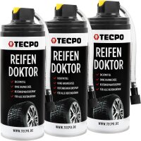 3x TECPO Reifen Doktor Dichtmittel, 400 ml